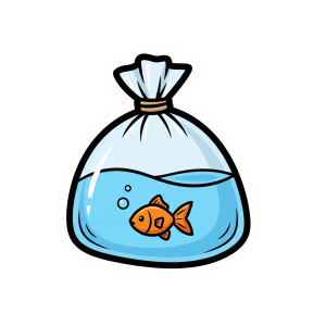 Goldfish in a Bag Sticker