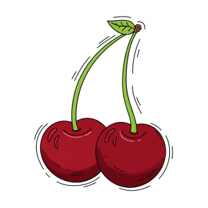 Classic Cherry Duo Sticker
