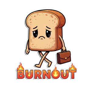 Burnout Bread Loaf Sticker