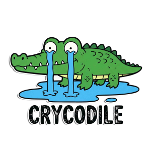 Crycodile" Crying Crocodile Pun
